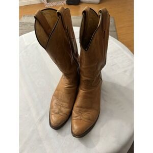 Tony Lama Western Cowboy Boots 5734  Tan  Leather Men's 11.5 D